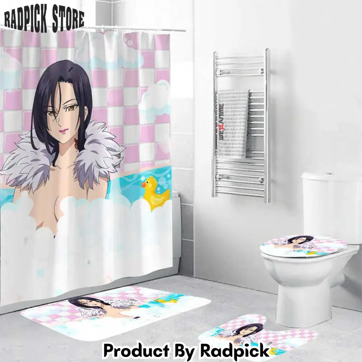 Seven deadly sins merlin anime girls in bathtub combo bathroom set   rp0206655